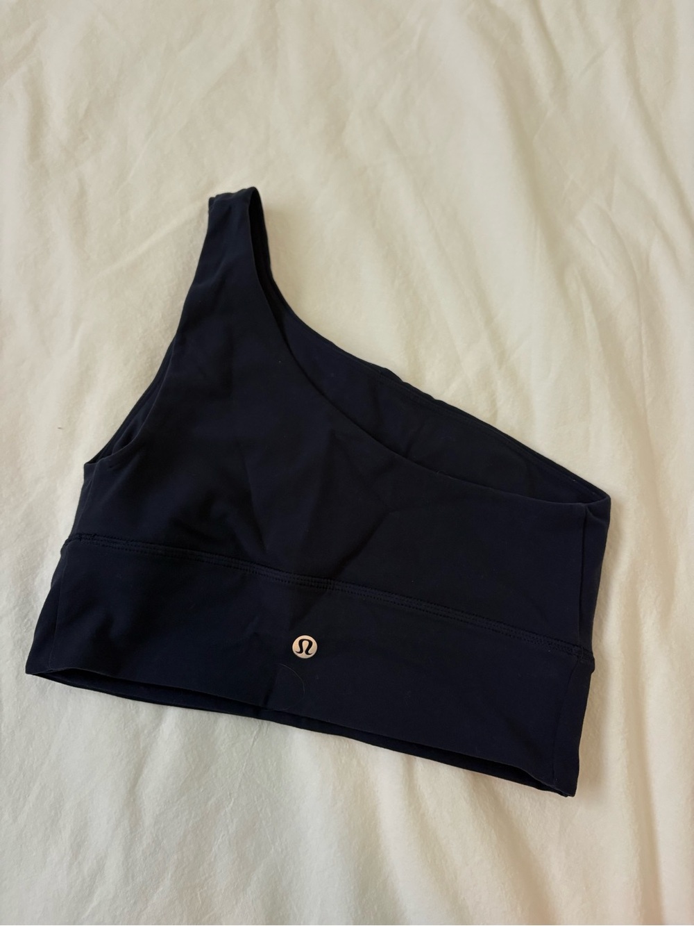 lululemon athletica One-Shoulder Sports Bra in Navy